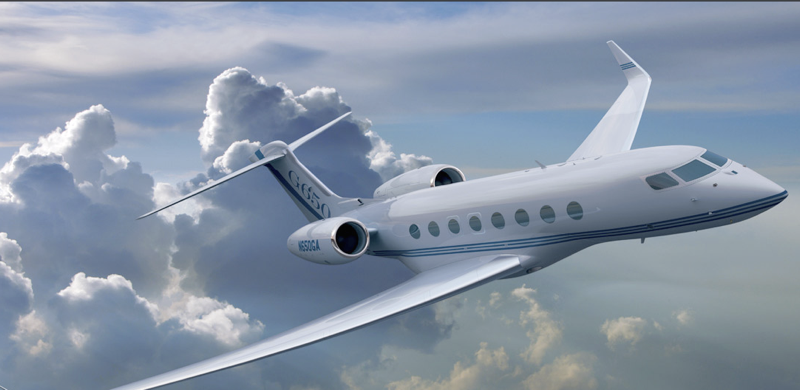 Illustration for article titled Near-Supersonic Gulfstream 650 Unveiled, Steve Jobs Gets Excited